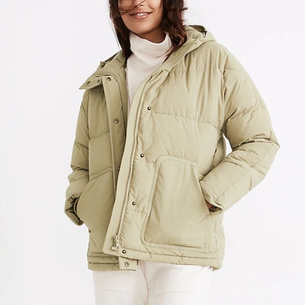NWOT Madewell Holland Quilted Puffer Parka Coat Jacket Puffy
